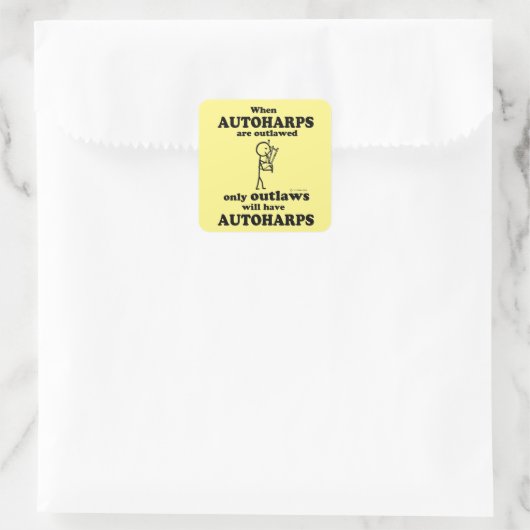 Autoharps Uitgebreide Square Sticker (Tas)
