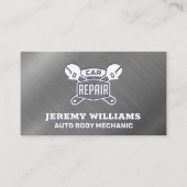 Autoherstelsleutel | Metallic Visitekaartje (Voorkant)