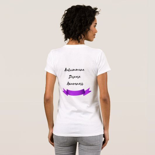 Autoimmune Disease Awareness T-shirt (Achterkant volledig)