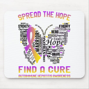 Autoimmune Hepatitis Awareness Month Ribbon Giften Muismat