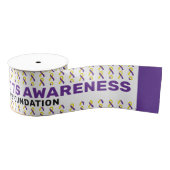 Autoimmune Hepatitis Awareness Patroon Grosgrain Lint (Spoel)