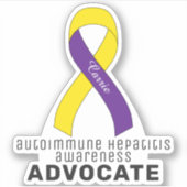 Autoimmune hepatitis Bewustmaking VinylSticker Sticker (Voorkant)