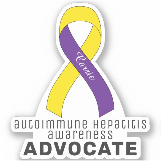 Autoimmune hepatitis Bewustmaking VinylSticker Sticker (Voorkant)