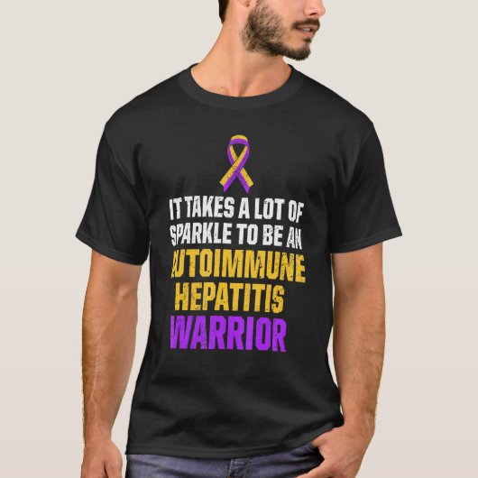 Autoimmune hepatitis Survivor Warrior 11 T-shirt (Voorkant)