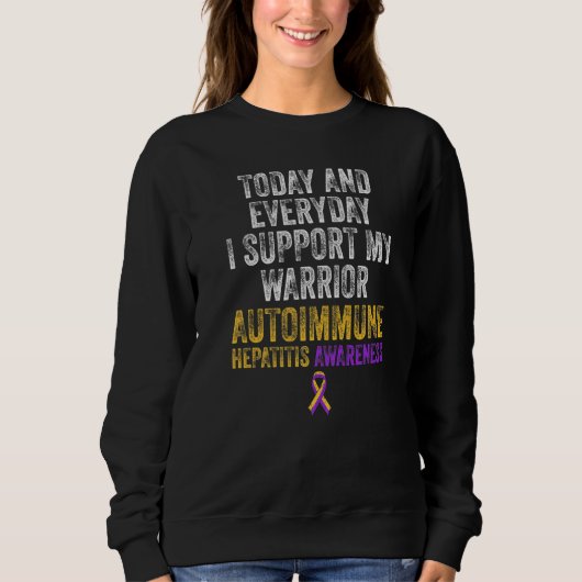 Autoimmune hepatitis Survivor Warrior 11 Trui (Voorkant)