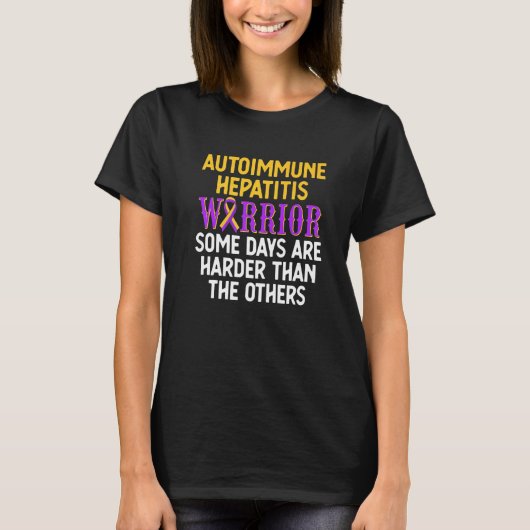 Autoimmune hepatitis Survivor Warrior 15 T-shirt (Voorkant)
