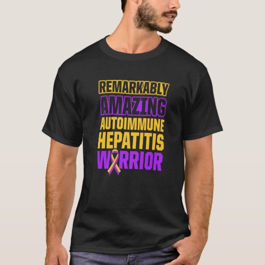 Autoimmune hepatitis Survivor Warrior 16 T-shirt (Voorkant)