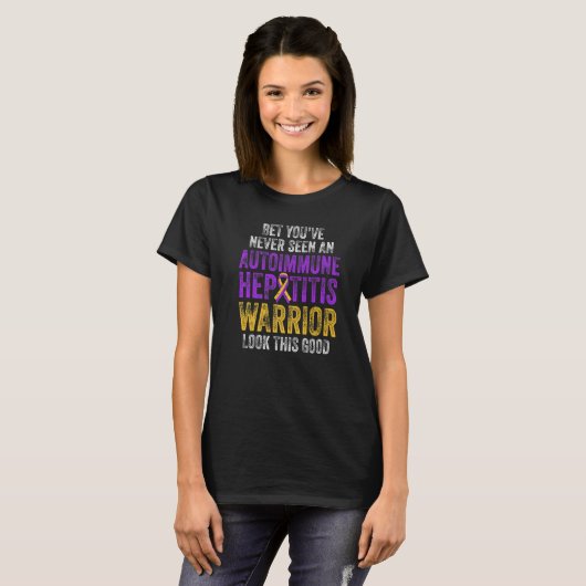 Autoimmune hepatitis Survivor Warrior 2 T-shirt (Voorkant volledig)