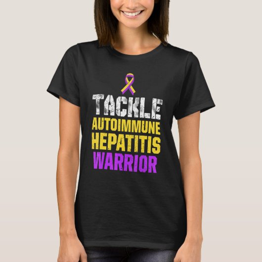 Autoimmune hepatitis Survivor Warrior 31 T-shirt (Voorkant)