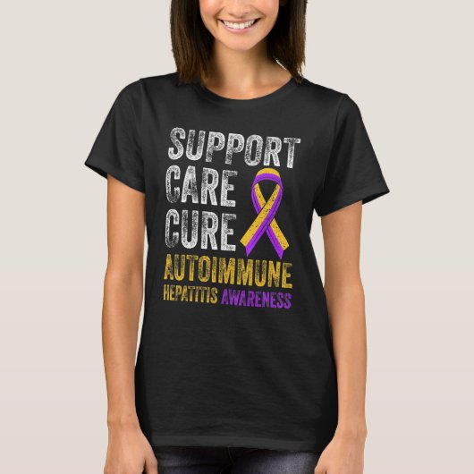 Autoimmune hepatitis Survivor Warrior 5 T-shirt (Voorkant)