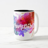 Autoimmune Tribe Splash-Mok Tweekleurige Koffiemok (Voorkant rechts)