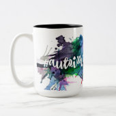 Autoimmune Tribe Splash-Mok Tweekleurige Koffiemok (Links)
