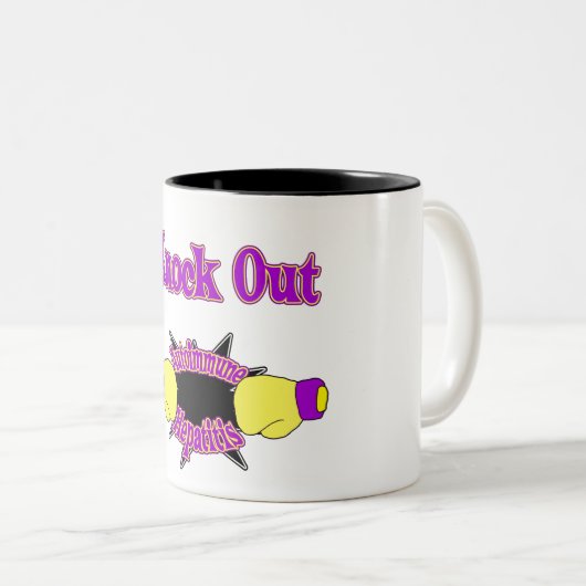 Autoimmuunhepatitis Tweekleurige Koffiemok (Voorkant rechts)