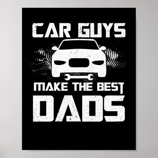 Autojongens maken de beste Dads Fathers Day Mechan Poster (Voorkant)