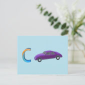Autokaart Briefkaart (Staand voorkant)