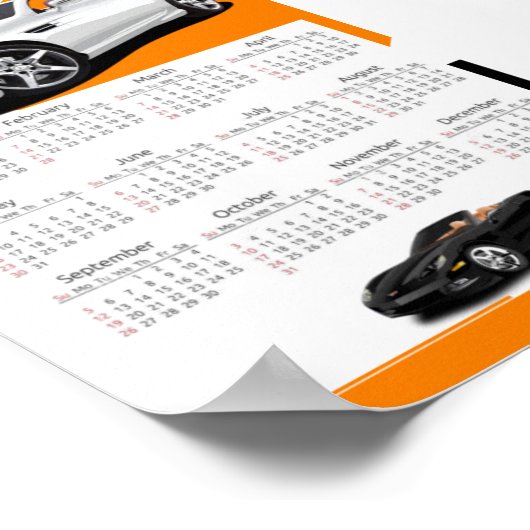 Autokalender Poster (Hoek)