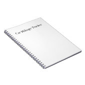 Autokilometertracker notitieboek (Rechterzijde)