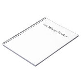 Autokilometertracker notitieboek (Linkerzijde)