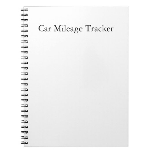 Autokilometertracker notitieboek (Voorkant)