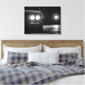 autokoplampen canvas afdruk (Insitu (Slaapkamer))