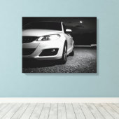 autokoplampen canvasprint canvas afdruk (Insitu (Houten vloer))
