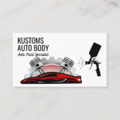 Autolak en autoreparatie visitekaartje (Voorkant)