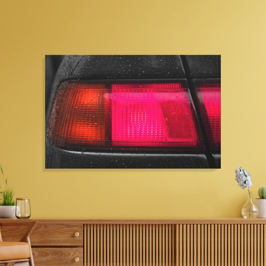 Autolamp in regen canvas afdruk (Insitu (Woonkamer))