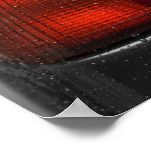 Autolamp in regen poster (Hoek)