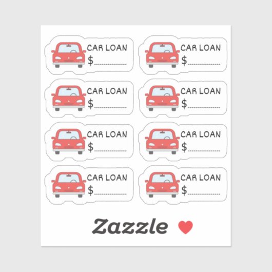 Autolening Herinnering Factuur Vervaldatum Tracker Sticker (Vel)