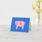 Autolening Piggybank Kaart (Gele Bloem)