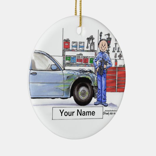 Autolichaam - Mannelijk Keramisch Ornament (Rechts)