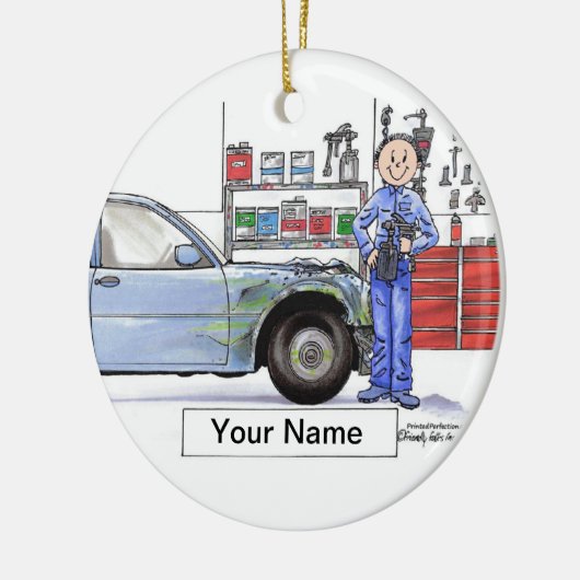 Autolichaam - Mannelijk Keramisch Ornament (Links)