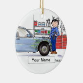 Autolichaam - Vrouw Keramisch Ornament (Rechts)