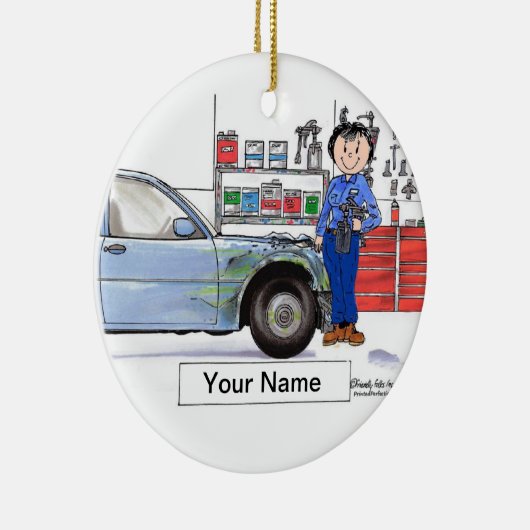 Autolichaam - Vrouw Keramisch Ornament (Rechts)