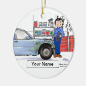 Autolichaam - Vrouw Keramisch Ornament (Links)