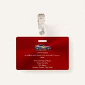 Autolichaamswinkel en precisie het schilderen badge (Achterkant met clip)