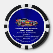 Autolichaamswinkel en precisie het schilderen poker chips (Voorkant)
