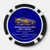 Autolichaamswinkel en precisie het schilderen poker chips (Achterkant)