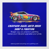 Autolichaamswinkel en precisie het schilderen raamsticker (Vel)