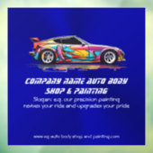 Autolichaamswinkel en precisie het schilderen raamsticker (Vel 3)