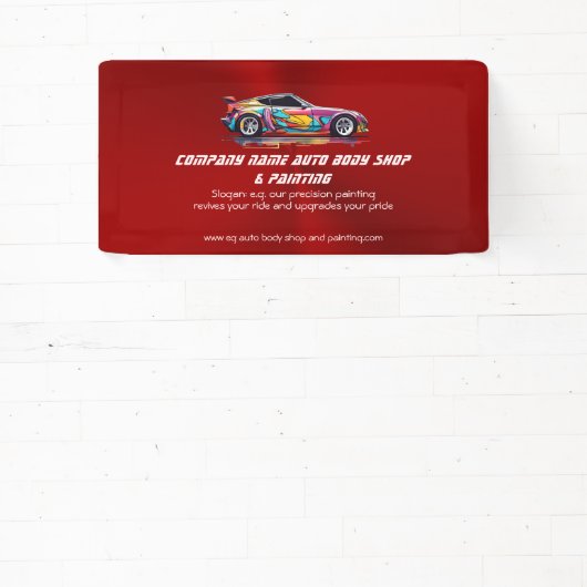 Autolichaamswinkel en precisie het schilderen spandoek (Insitu)