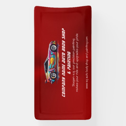 Autolichaamswinkel en precisie het schilderen spandoek (Verticaal)