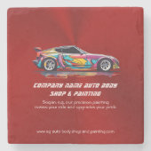 Autolichaamswinkel en precisie het schilderen stenen onderzetter (Voorkant)