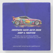 Autolichaamswinkel en precisie het schilderen stenen onderzetter (Voorkant)