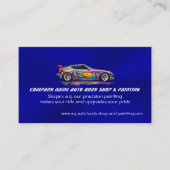 Autolichaamswinkel en precisie het schilderen visitekaartje (Voorkant)