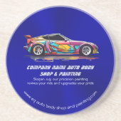 Autolichaamswinkel en precisie het schilderen zandsteen onderzetter (Voorkant)