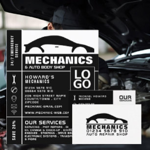 Autologo, Automonteur & Reclame voor reparaties Flyer