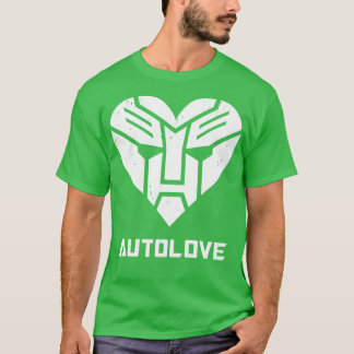 AutoLove Cool Robot geïnspireerd hart symbool T-shirt