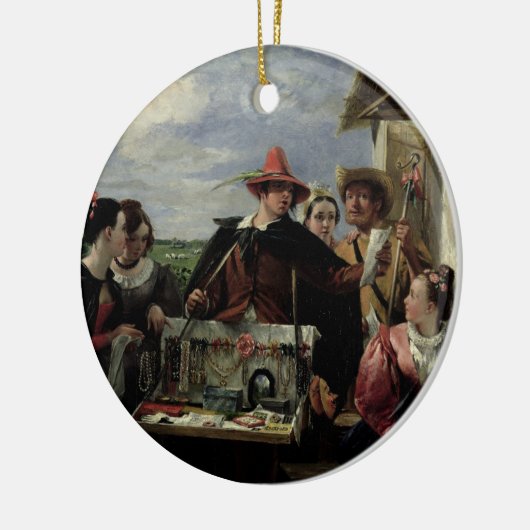 Autolycus, scène uit 'A Winter's Tale', 1836 (olie Keramisch Ornament (Links)