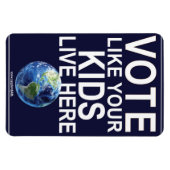 Automagneet- Stem als je Kinder... (echte aarde) Magneet (Horizontaal)